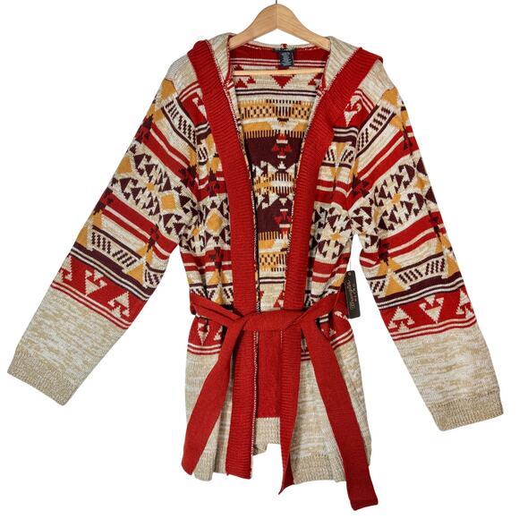 Wrangler NEW Retro Arrey Aztec Cardigan Sweater Women's M Southwestern Boho - Picture 1 of 9